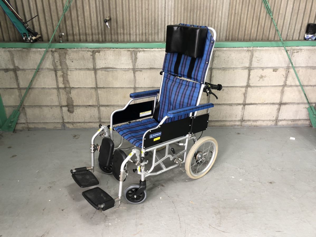 カワムラ 車椅子リクライニング ぴったりフィット 折りたたみ式 介護用