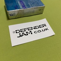 ディフェンダージャム 　白　ステッカー UK ランドローバー Defender Jam ディフェンダー_画像1