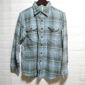 A522 * KATO' BASIC TOOL PROJECT BY KATO |kato- Basic рубашка с длинным рукавом зеленый серия б/у размер S