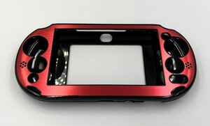 PS Vita2000(PCH-2000)専用アルミプレートケース(レッド)