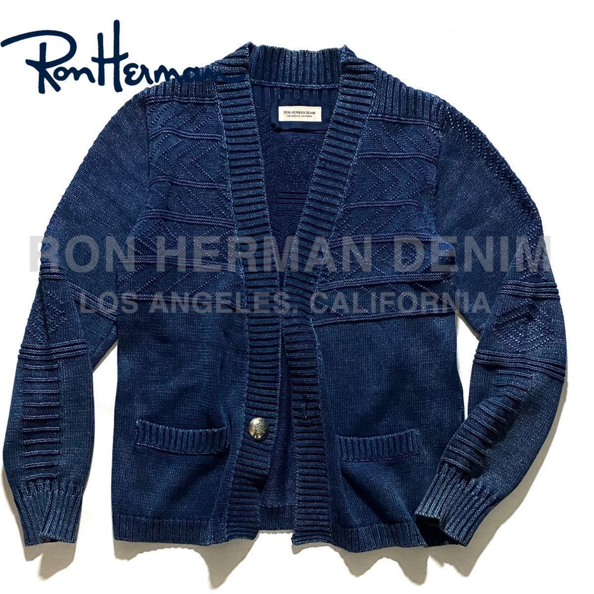 ました 即売 RonHerman California アルパカニットカーディガン M したカーデ