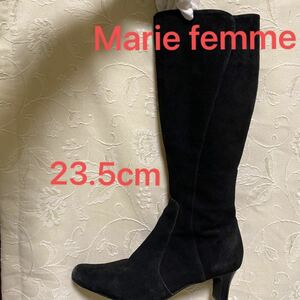 Marie femme ロングブーツ 黒 ブラック