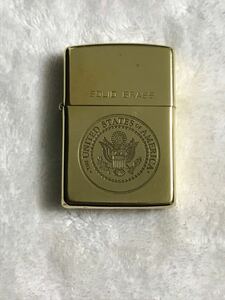 ZIPPO SOLID BRASS ソリッドブラス ジッポー　オイルライター　ダブルイヤー　double year 1992年製 中古品　希少品