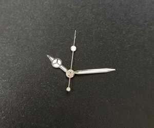腕時計 修理交換用 針 ハンドセット シルバー×ホワイト ベンツ針 【対応】SEIKO 7S26/7S36/NH35/4R36 セイコー 社外品