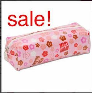  bargain Sale![ tag equipped unopened ] Mary Quant * pen case square pouch pink 