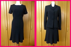  free shipping * ensemble suit 7 black rua-ru You / round jacket + short sleeves One-piece [ wedding /.../ two next ./ Event / presentation / gratitude .