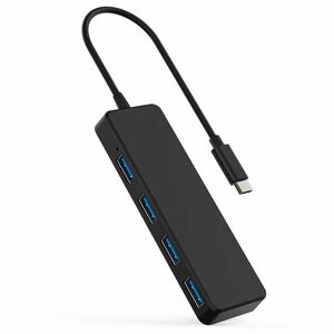 　USB ハブ　TypeC ハブ USB3.0 4ポート 増設高速データ転送