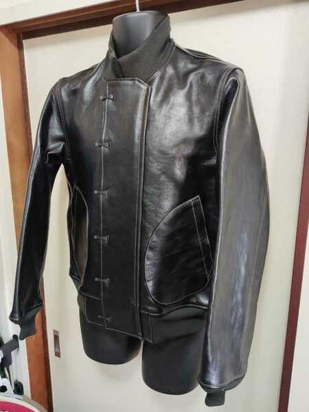 トイズマッコイ デッキジャケット レザージャケット ミリタリー サイズ38 Toysmccoy Realmccoy 日本製 Leather Jacket　期間限定値引き