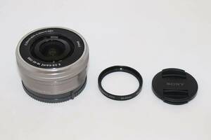  Sony zoom lens E PZ 16-50mm F3.5-5.6 OSS SELP1650 silver 