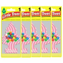 Little Tree 釣り下げ式 芳香剤 リトルツリー エアーフレッシュナーBubble Gum バブル・ガム USDM 5枚セット_画像1