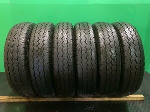 DUNLOP SPLT5 205/85R16 117/115L LT 16インチ ライトトラック用 夏タイヤ 6本 バリ溝 エルフ キャンター等　(MTS34)