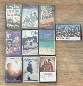 80/90s Hawaiian Music Lot Of 10 Hawaiian music cassette tape 