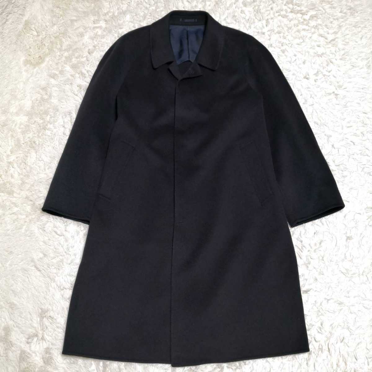 極美品✨クリスチャンディオール ロングコート 銀ボタン ストライプ 19