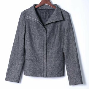  Untitled setup suit Zip up jacket tight skirt made in Japan lady's 1 size gray UNTITLED