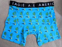 * 2点のみ * AE アメリカンイーグル ボクサーブリーフ トランクス AEO 6" Classic Boxer Brief XXL / Blue Palms *_画像2