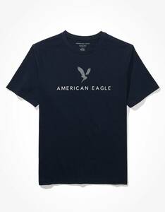 * ラスト２ * AE 正規品 アメリカンイーグル Tシャツ AE Super Soft Eagle Graphic T-Shirt L / NAVY *