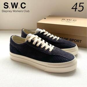  new goods S.W.C Stepney Workers Club stereo fa knee wa- The Cars Club DELLOW GRAND CORD sneakers SMOKE 45 men's corduroy free shipping 