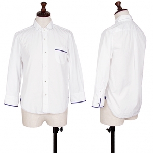 ジュンヤワタナベ コムデギャルソン ラインデザインラウンドカラーシャツ 白XS 【レディース】