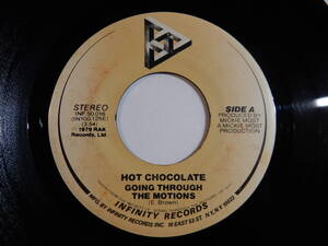 Hot Chocolate Going Through The Motions Infinity US INF 50.016 200738 SOUL DISCO ソウル ディスコ レコード 7インチ 45