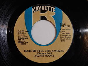 Jackie Moore Make Me Feel Like A Woman / Singing Funky Music Turns Me On Kayvette US 5122 200739 SOUL ソウル レコード 7インチ 45