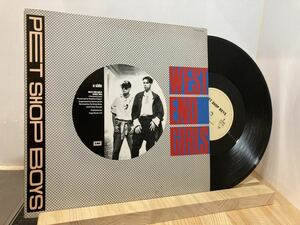 PET SHOP BOYS west end girls LP record 