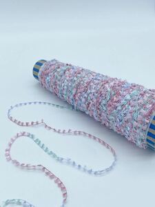 グラデーションフラッグ ピンクブルー 3０ｇ【検索】日本製 ハンドメイド ファンシーヤーン 手芸 引き揃え糸 手織 手編 さをり織