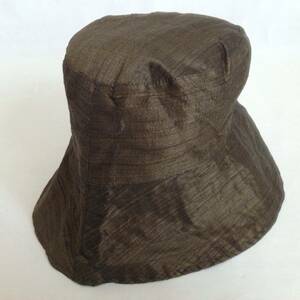 amatak カンボジア製 シルクのハット 帽子 【新品】メトロハット ブラウン 57cm