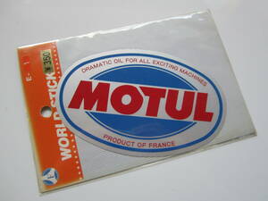 当時物 希少デザイン！ MOTUL モチュール ロゴ ステッカー/自動車 バイク デカール オートバイ カー用品 レーシング ビンテージ F1 S18