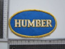 ビンテージ HUMBER ハンバー クラシックカー ロゴ ワッペン/自動車 バイク スポンサー 古着 70_画像9