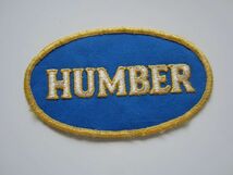 ビンテージ HUMBER ハンバー クラシックカー ロゴ ワッペン/自動車 バイク スポンサー 古着 70_画像3