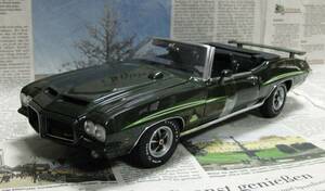 * ultra rare out of print * world 650 pcs *GMP*1/18*1971 Pontiac GTO Judge Convertible green 