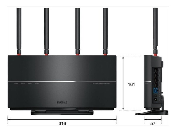 BUFFALO WiFi 無線LAN ルーター WXR-2533DHP2