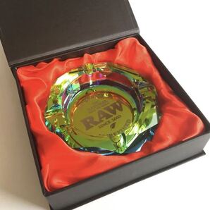 ◆送料無料◆新品 RAW 正規品 レインボーグラスアシュトレー 手巻きタバコ 灰皿 喫煙具