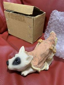 新品！ブルテリア　置物　リモコンスタンド　スマホスタンド　犬