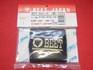 ★即決★ BEET JAPAN製 リストバンド 黒 新品 ビート ジャパン ブラック