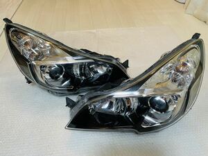 ★美品★レガシィ BR BM BR9 BM9 BRG BRM 後期 純正 HID ヘッドライト 左右セット インナーブラック KOITO 100-20061 刻印 4N 即決　#2