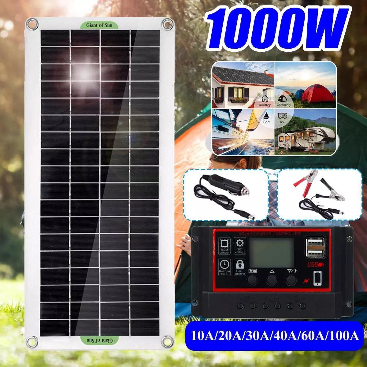 買い誠実 大型太陽光ソーラーパネル 12V】 【100W 発電機、変圧器