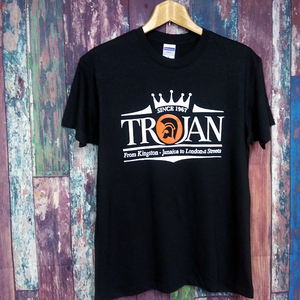 送込　TROJAN RECORDS　Jamaica 半袖Tシャツ　黒色　XLサイズ 