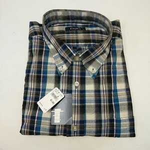 ●未使用●KINGWIN ギンガムチェック チェックシャツ ボタンダウンシャツ チェック柄 長袖 3L チェスト106~114　S