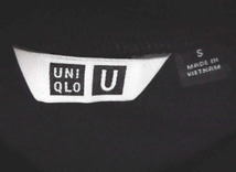 UNIQLO U LEMAIRE ユニクロ ユー ルメール スウェット ハーフジップ プルパーカ 長袖 パーカー オーバーサイズ 定4389円 BLK S 使用僅 美品_画像5