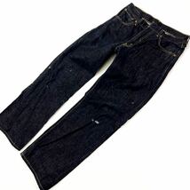 リーバイス ☆ LEVIS 00503-0303 503 W32 デニムパンツ ジーンズ 濃紺 ハードにガシガシ着用◎ 自分だけのデニム アメカジ 古着MIX■Ja4829_画像1