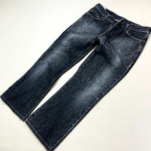  Edwin * EDWIN 401 природа . цвет ..! Denim брюки flair джинсы черный W32 нет . American Casual Biker Street #Ja5050