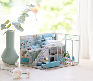 ** free shipping *DIY doll house miniature * handmade kit set miniature Poetic Life**