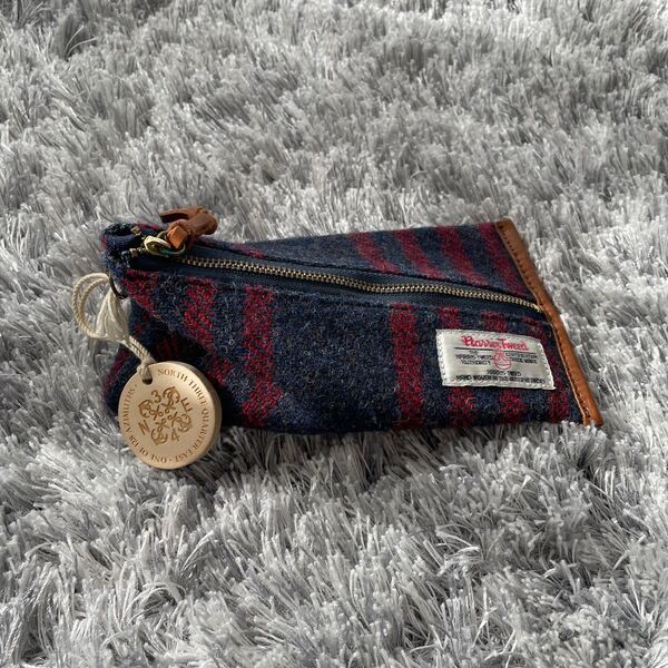 美品 ハリスツウィード Harris Tweed 小物入れ ペンケース