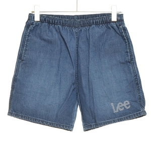 〇420482 Lee リー 〇アスレチックデニムショーツ ショートパンツ ハーフ キャンプ ATHLETIC SHORTS LM8463 サイズS リフレクティブロゴ