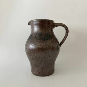  west Germany made 1970 period Fat Lavafa tiger ba Mid-century Vintage vase flower vase objet d'art one wheel ..#117
