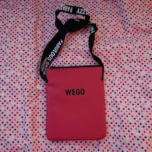 wego ロゴテープミニショルダーバッグ