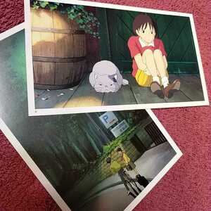  Studio Ghibli. уголок ...... Event ограничение альбом с иллюстрациями. порез вытащенный. Animage. уголок ... осмотр ) Ghibli. открытка. постер. Miyazaki .Studio GHIBLI