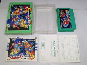 中古AB★L3-5 ロックマン5 ブルースの罠!?★ファミコンソフト