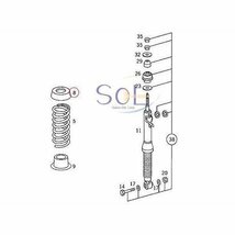 ベンツ R170 R171 リアスプリングシム(インシュレーター) 5mm 左右共通 SLK200 SLK230 SLK280 SLK320 SLK350 SLK55 2103250184_画像2